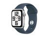 Smartwatch Apple Watch SE GPS 40mm srebrny aluminium + niebieski pasek S/M