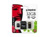 Kingston microSDHC 32GB class 10 + adapter + czytnik USB