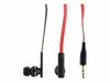 4world Słuchawki MP3 DuoColor Flat | jack 3.5mm | 1.2m | czerwono-czarne 08482