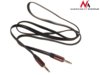 Maclean Przewód  jack 3.5mm, płaski 2m, metalowy wtyk, black Maclean MCTV-695 B