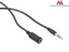 Maclean Przewód jack 3.5mm wtyk-gniazdo 5m czarny MCTV-821