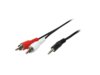 LogiLink Kabel audio Jack 3,5m m do 2 x Chinch, 5m