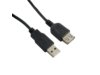 4world Przedłużacz USB 2.0 | A-A M/F | 0,75m | czarny