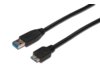 ASSMANN Kabel USB3.0 SuperSpeed, USB A wtyk / USB B Micro wtyk, Cu AWG 28, 2x ekranowane, dł. 1.0m