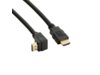 4world Kabel HDMI - HDMI kątowy 19/19 M/M 5m, 28 AWG, pozłacany