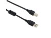 4world Kabel USB 2.0 | A-B M/M | 1,8m | ferryt | czarny
