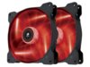 Corsair Fan SP140 LED Red High Static Pressure Twin Pack