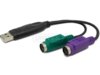 Unitek Adapter USB do 2x PS/2 ; Y-155