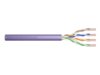 Digitus Kabel teleinformatyczny, instalacyjny, U/UTP kat.5e 4x2xAWG23/1, drut, miedziany, LSZH, 100m, fioletowy