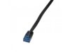LogiLink Patch Cable płaski CAT5e U-UTP, 0,25m, czarny