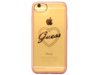 GUESS Etui GUHCP7TRHRG hardcase iPhone 7 złoto różowe serca SIGNATURE
