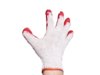 Rękawiczki   ogrodowe (uniwersalny biało-czerwone)