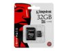 Karta pamięci MicroSDHC KINGSTON 32GB + adapter Class4