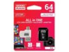 Karta pamięci MicroSDXC GOODRAM 64GB All in one - microCARD class 10 UHS I + adapter + OTG card reader USB/microUSB 2.0