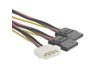 Kabel SATA Qoltec adapter POWER MOLEX/2xSATA 20cm
