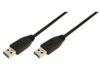 Kabel USB 3.0 LogiLink CU0038 A/A męski 1m