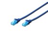 Digitus Patch cord U/UTP kat.5e PVC 5m niebieski