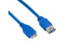 4world Kabel USB 3.0 AF- Micro BM 4.0m|niebieski