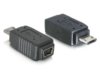 ADAPTER USB MINI(F)->USB MIKRO(M) (NIKLOWANE STYKI) DELOCK