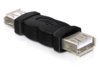 Adapter USB(F) 2.0 - USB(F) beczka Delock