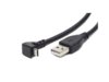 Kabel Gembird ( micro USB - USB kątowy M-M 1.8m czarny kątowy )