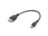 Kabel USB  Gembird micro USB BM->AF USB 2.0 15cm otg długi wtyk