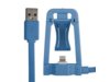Global Technology KABEL USB z dokowaniem iPhone 6/6s/5/5s niebieski