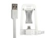 Global Technology KABEL USB z dokowaniem iPhone 6/6s/5/5s biały
