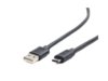 Kabel USB Gembird USB 2.0 AM -> USB type-C czarny 1.0m
