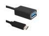 Kabel USB Qoltec 3.1 typ C męski | USB 3.0 A żeński | 0.2m