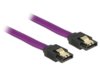 Kabel SATA DATA III 0.2m z metalowymi zatrzaskami Premium Delock
