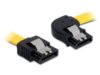 Kabel SATA Delock DATA III 0.5m z zatrzaskami metalowymi kątowy prawo/prosty