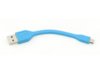 TB Kabel Micro USB 12,3cm Niebieski silikonowy