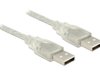 Kabel USB Delock AM-AM USB 2.0 1m przezroczysty