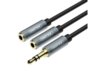 Kabel miniJack 3,5mm (M) - 2x 3,5mm ( F)