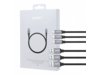 AUKEY CB-CMD1 zestaw 3 szt. nylonowych szybkich kabli Quick Charge USB C-USB 3.0 | 3 x 1m | 5 Gbps