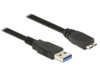 Kabel USB Micro AM-BM 3.0 Delock 1M czarny