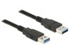 Kabel USB AM-AM 3.0 0.5M czarny Delock