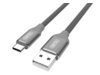 Kabel Unitek Premium USB-USB TypC 2.0; Gray; Y-C4025AGY