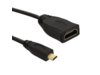Qoltec Kabel Micro HDMI D męski / HDMI A żeński | v1.4 | 0,2m