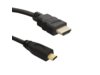 Kabel Qoltec HDMI 1.4 A męski / Micro HDMI D męski | 3,0m