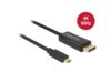 Delock Kabel USB-C -> DisplayPort M/M 2m (tryb alternatywny DP) 4K 60Hz czarny