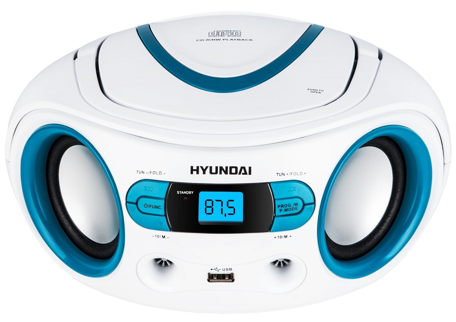Radio z CD Hyundai TRC 533 AU3WBL Biały/Niebieski
