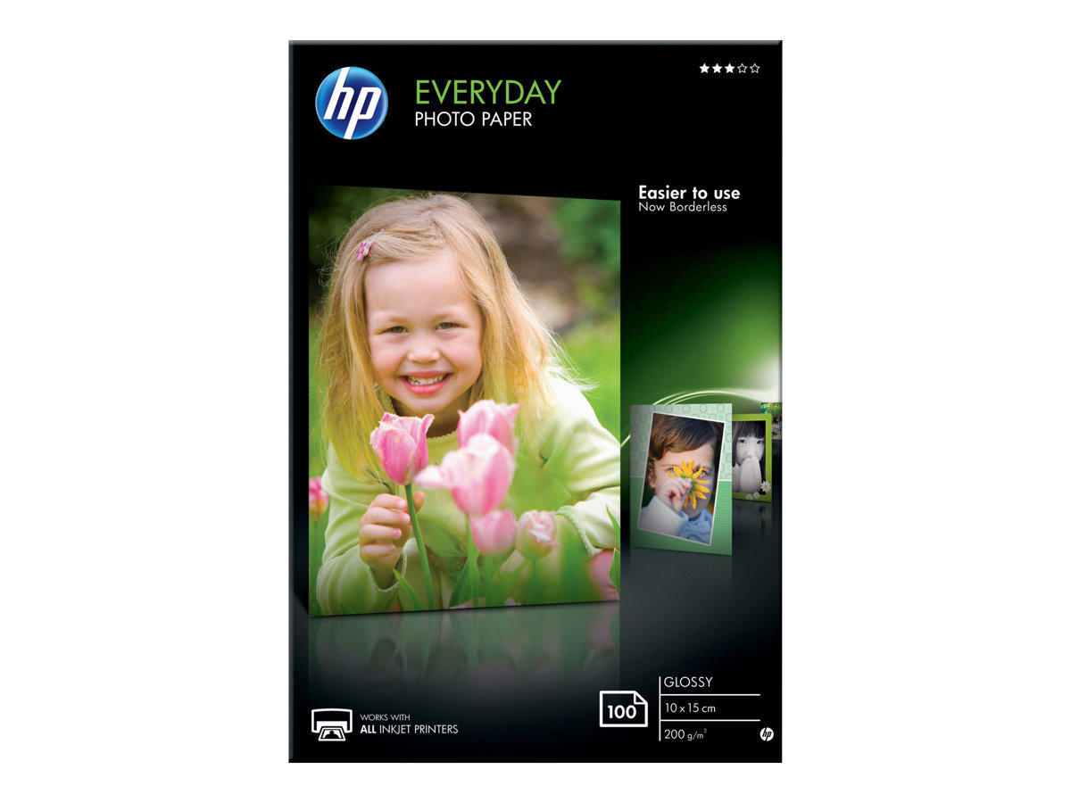 Papier fotograficzny HP Everyday, błyszczący – 25 arkuszy/A4/210 x 297 mm Q5451A.