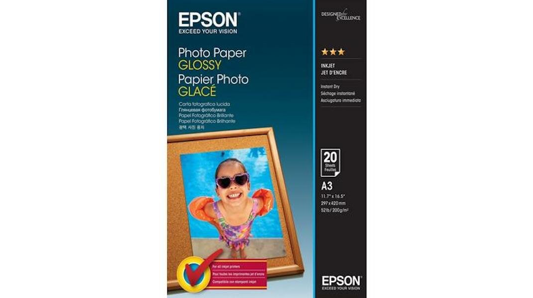 Papier do drukarki Epson Photo Paper Glossy A3 20szt opakowanie widoczne frontem