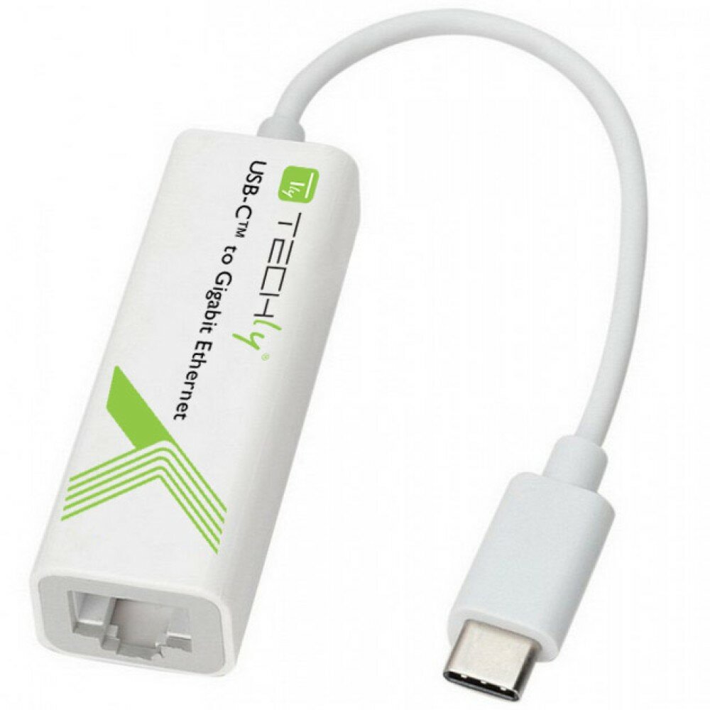Karta sieciowa Techly
                IADAP USB31-ETGIGA USB 3.1 widoczna z góry 