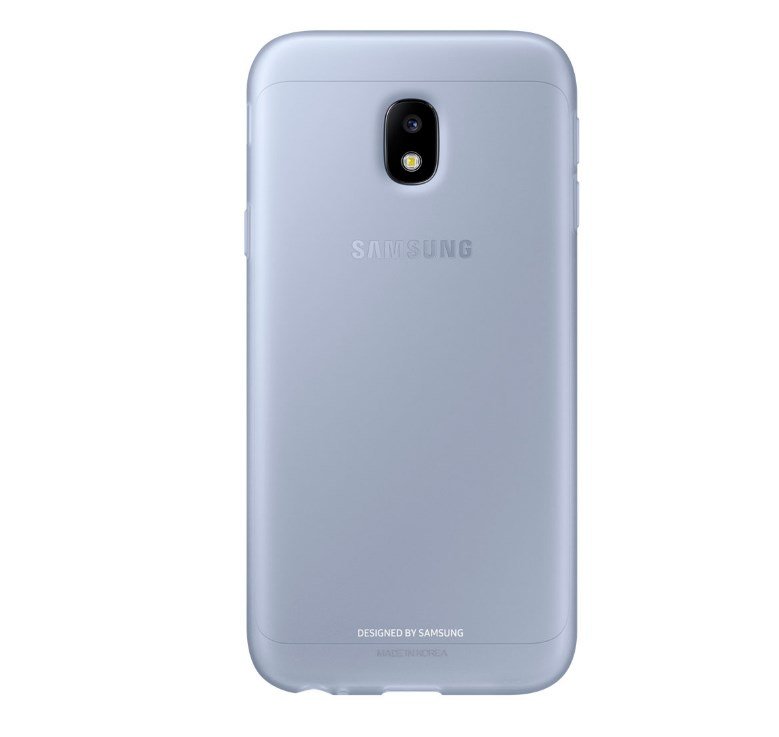 Etui Samsung Jelly Cover do Galaxy J3 (2017) Blue EF-AJ330TLEGWW plecki niebieskie 