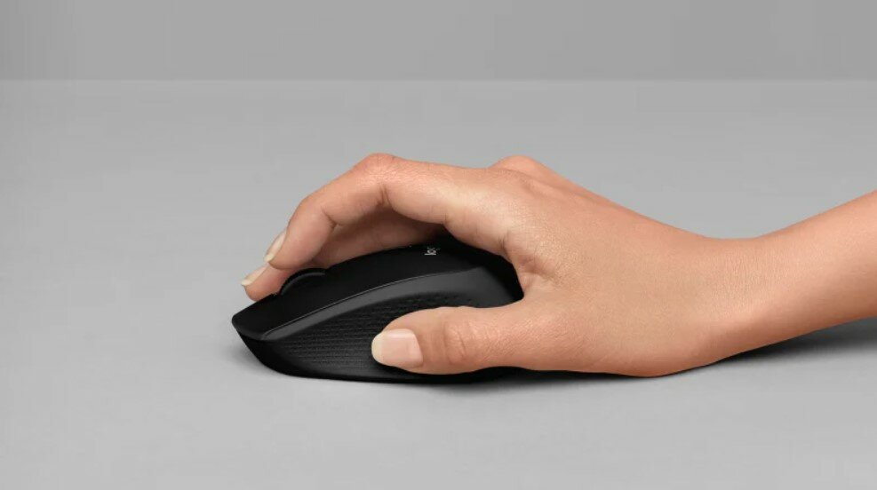 Mysz Logitech M280 Wireless Mouse bezprewodowa czarna w ręcę