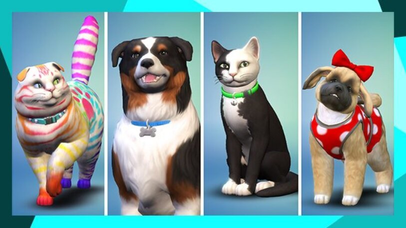 Dodatek do gry Electronic Arts The Sims 4 Psy i koty na PC pokazane psy i koty