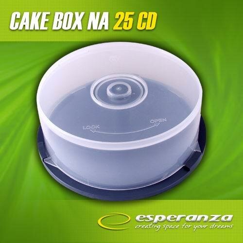 Pudełko Esperanza NDESAWO00030 Cake Box na 25 CD front